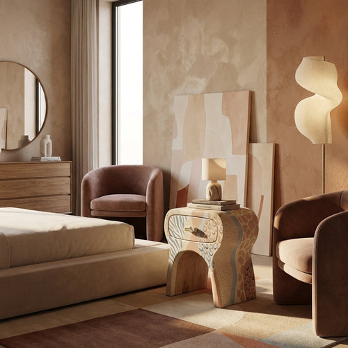 AVERONIX Sculptural Bedside Table