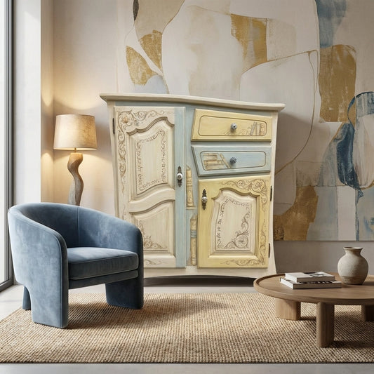 Vintage French-Style Accent Cabinet