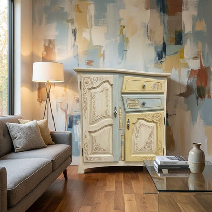 Vintage French-Style Accent Cabinet