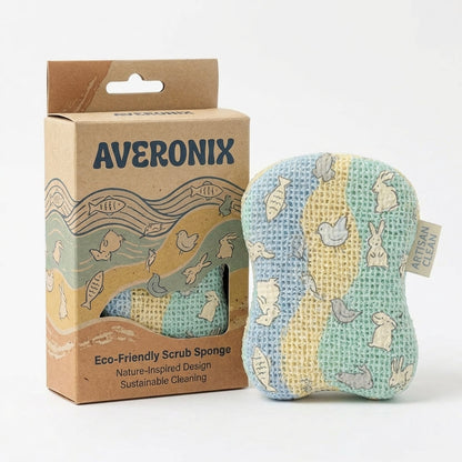 AVERONIX Eco‑Friendly Scrub Sponge